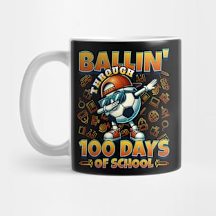 Ballin’ Through 100 Days of School Mug